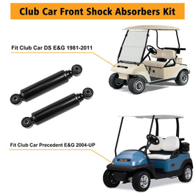 Visible mounting points on MOSNAI shock for Club Car DS front end.