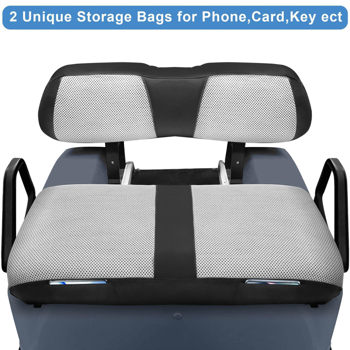 MOSNAI Club Car DS seat cover with breathable material supports comfortable rides.