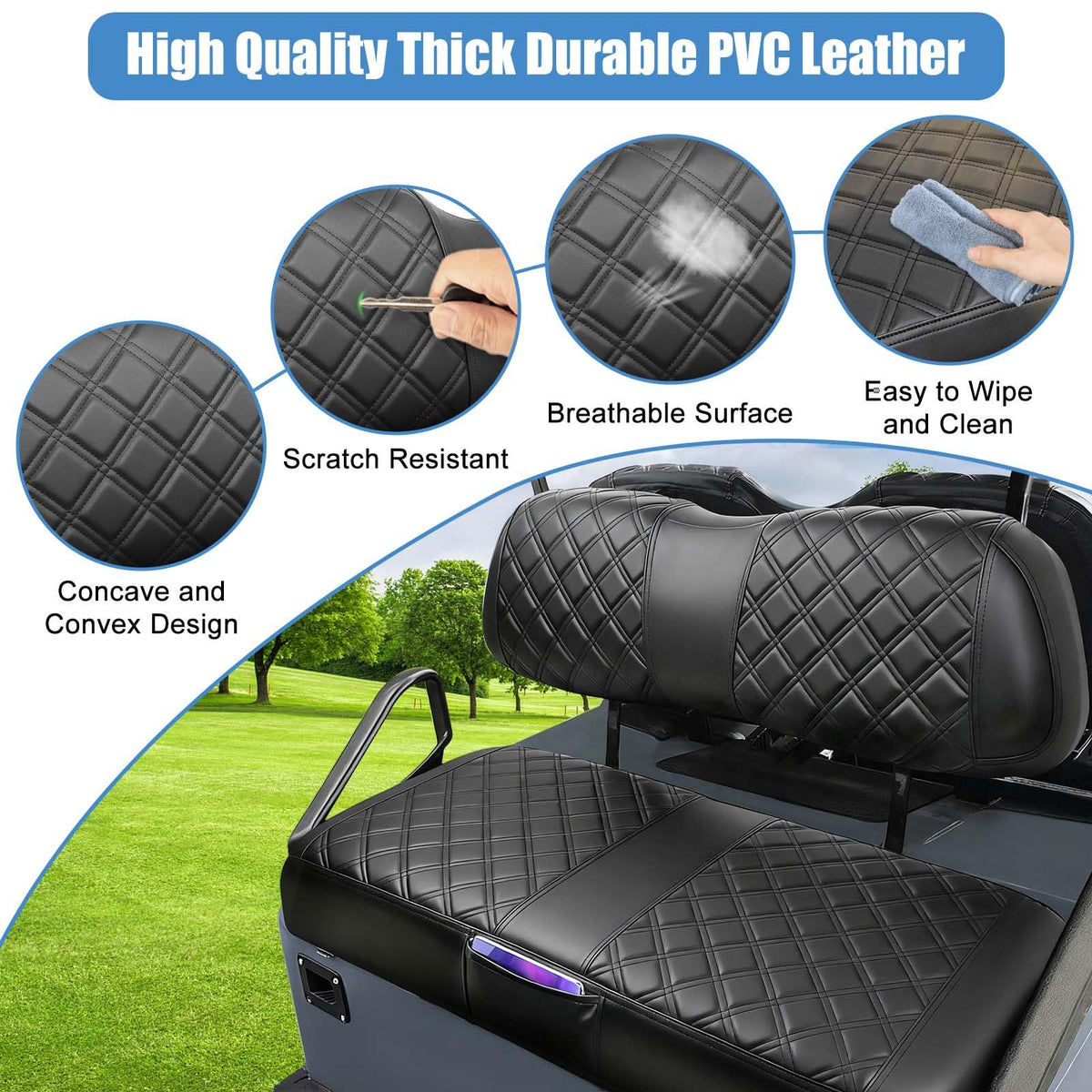 MOSNAI seat cover pocket provides convenient storage for keys and phone