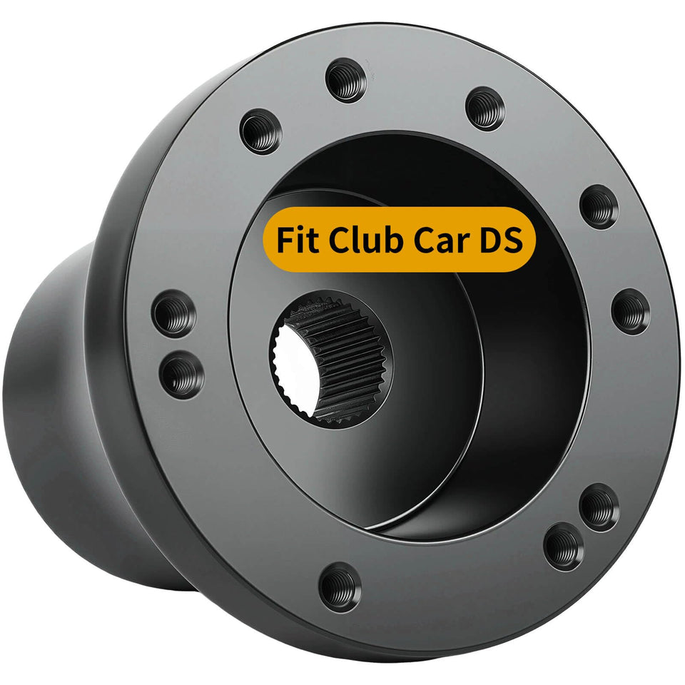 MOSNAI Club Car DS steering wheel adapter hub for 5-6 holes, ready compatibility benefits.