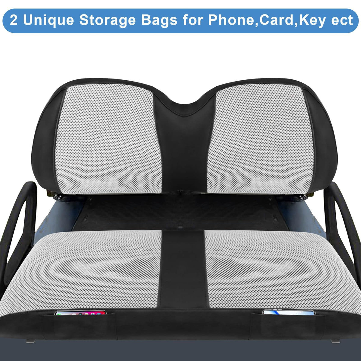 MOSNAI Club Car Precedent seat cover easy to install without tools.