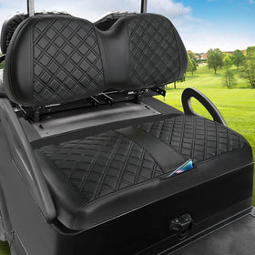 MOSNAI Club Car Precedent front seat cover with square stitching for premium look and durability.