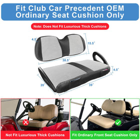 MOSNAI Club Car Precedent seat cover with front pockets for essentials.