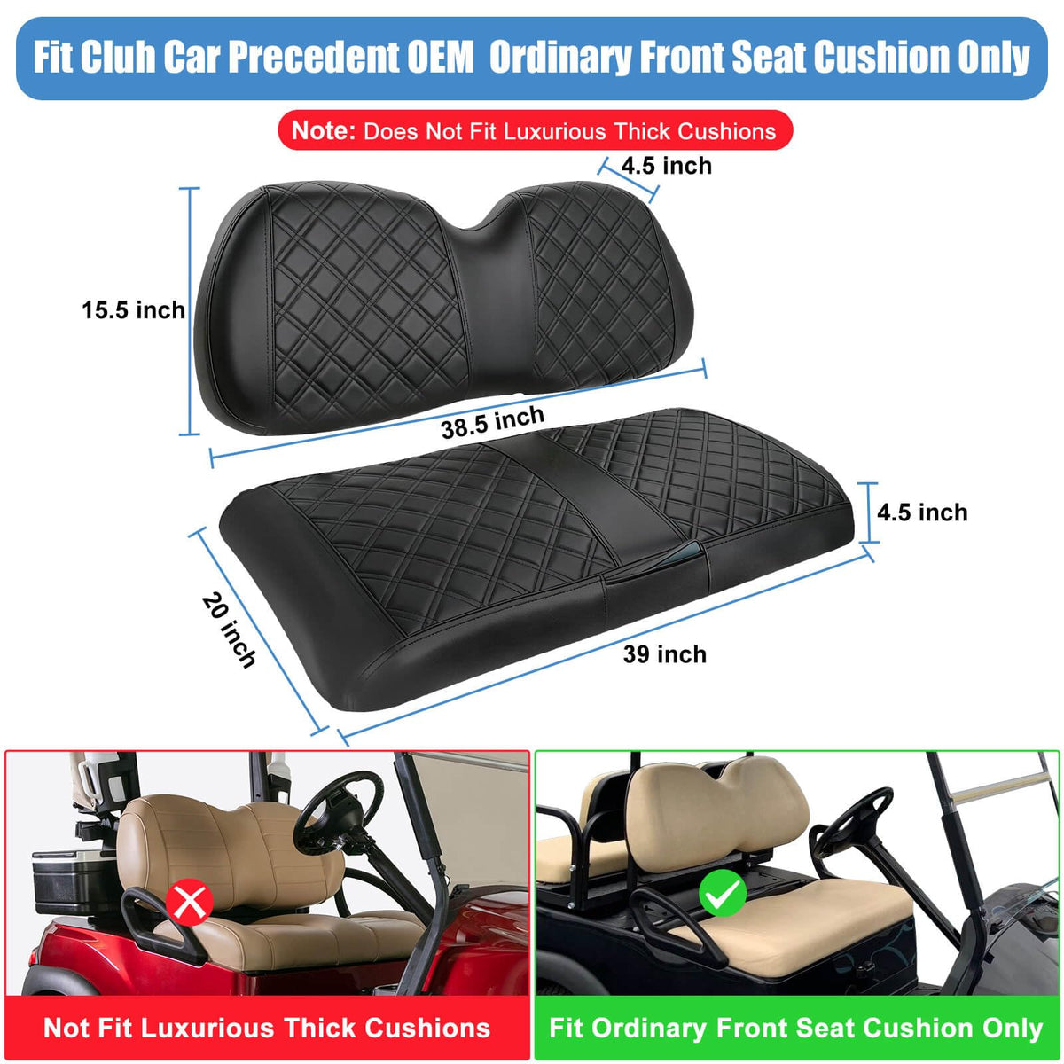 MOSNAI Precedent seat cover showing thick breathable sponge for comfort and fatigue reduction.