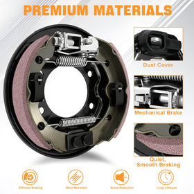 MOSNAI DS rear brake assembly kit includes backing plate and springs
