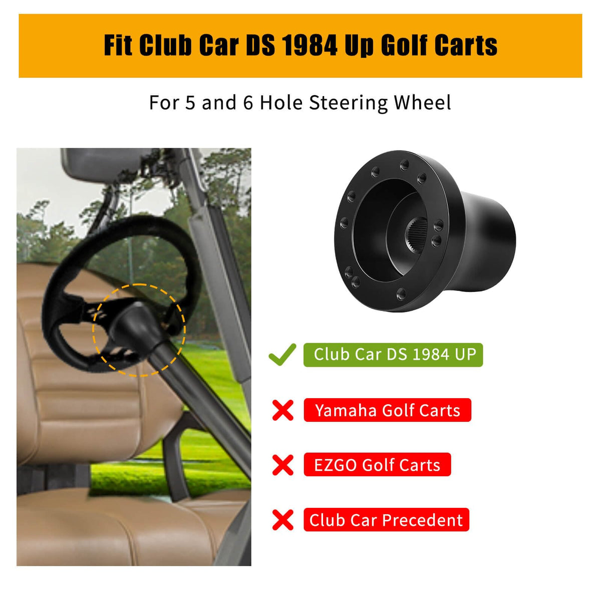 MOSNAI DS steering wheel adapter built from top-quality aluminum for durability.