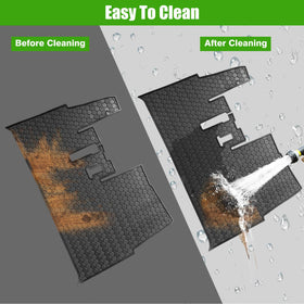 MOSNAI easy-install mat cleans quickly after use.