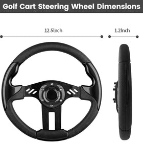 MOSNAI easy installation steering wheel simplifies upgrades on golf carts.
