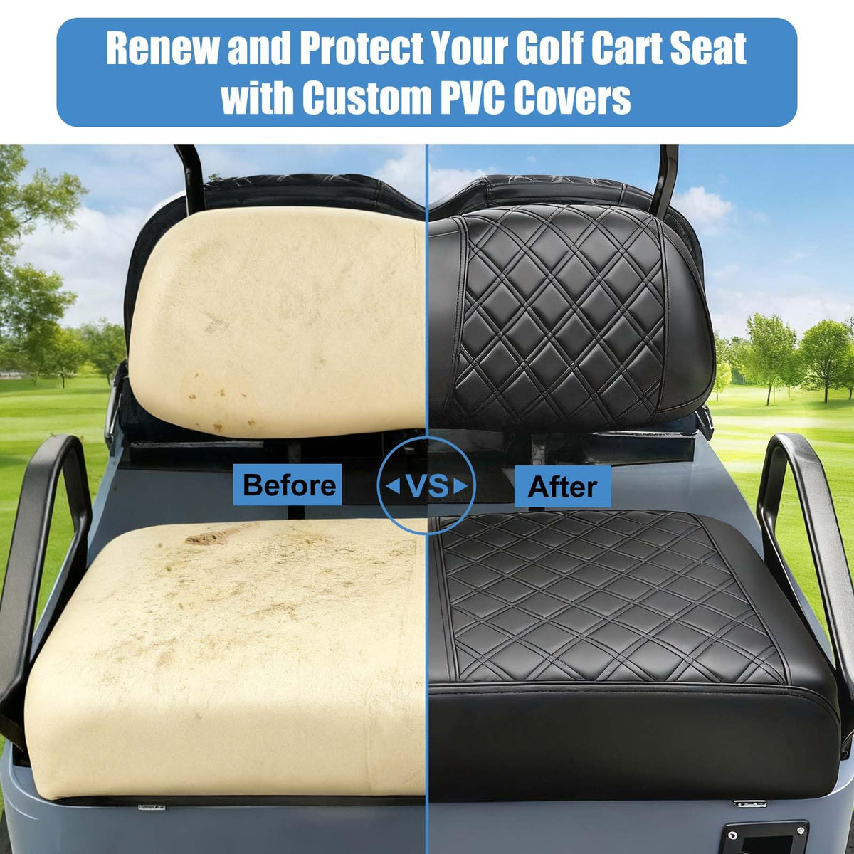 MOSNAI easy-install seat covers fit without tools or removing original vinyl