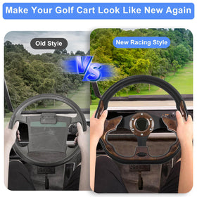 MOSNAI ergonomic-grip steering wheel offers comfortable hand feel on long drives.