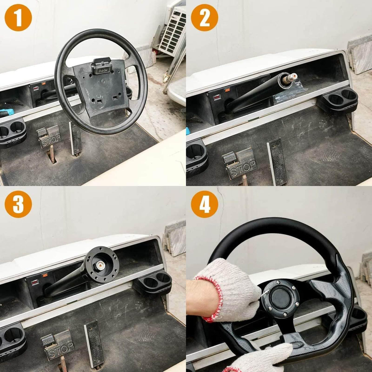 MOSNAI ergonomic grip showcased for comfortable driving.