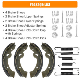 MOSNAI EZGO brake shoes close up pad texture showing friction material quality