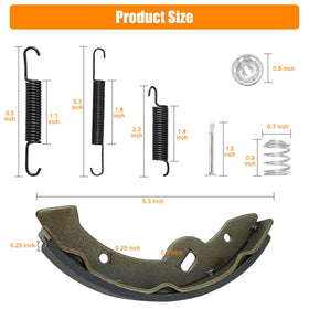 MOSNAI EZGO brake shoes installation step image illustrating easy replacement process