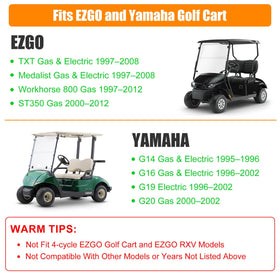 MOSNAI EZGO brake shoes kit pack content showing four shoes and springs for full replacement