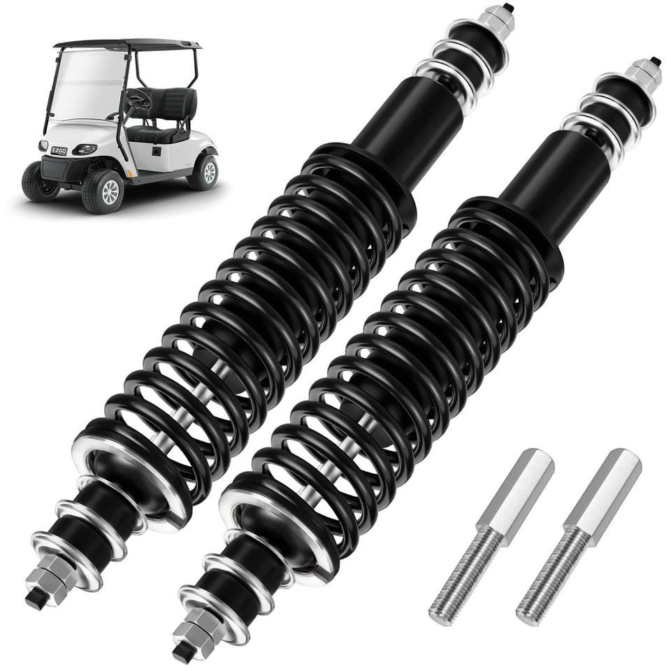 MOSNAI EZGO front shock absorber enhances TXT ride comfort on rough courses.