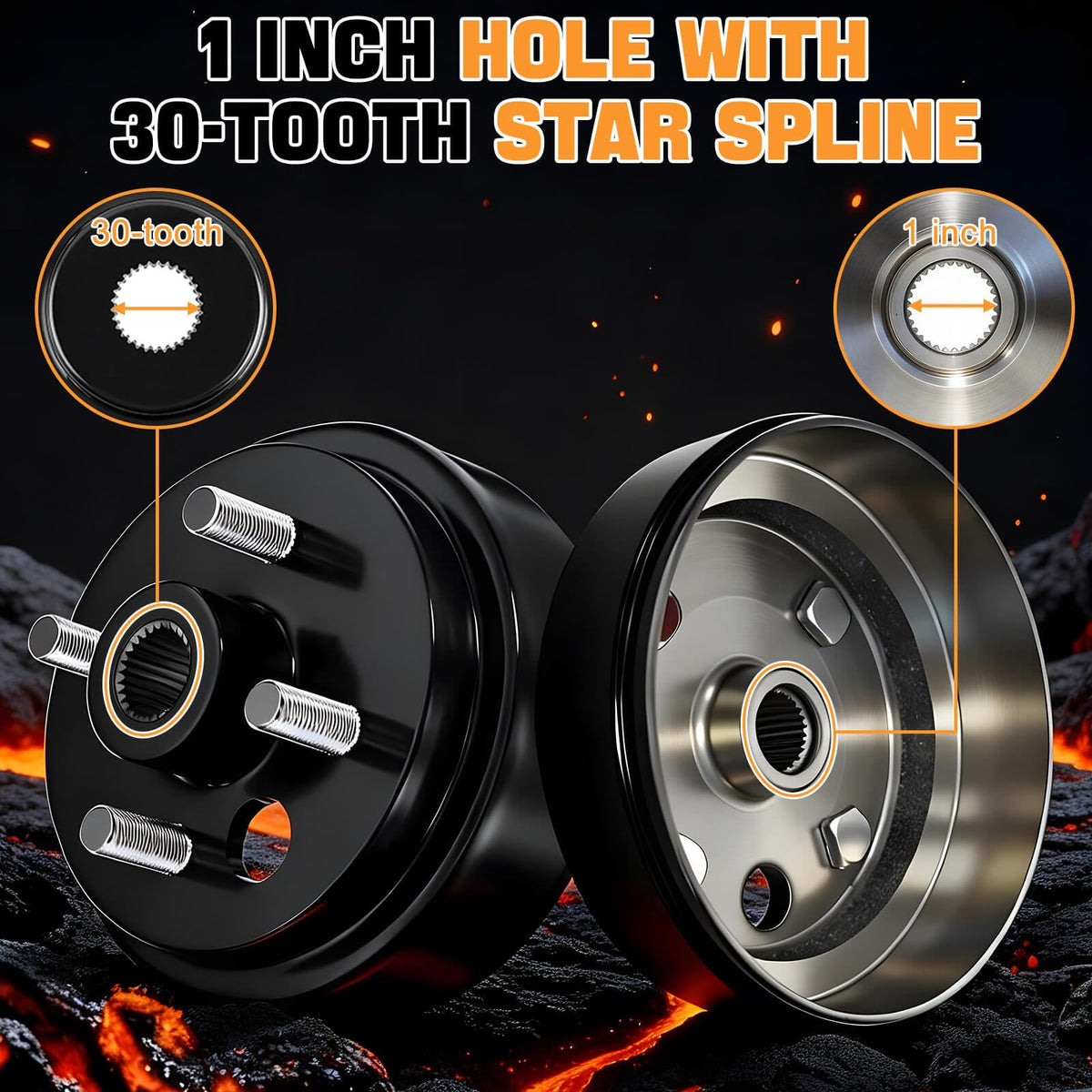 MOSNAI EZGO 1996-2009 TXT and similar hub drum compatibility