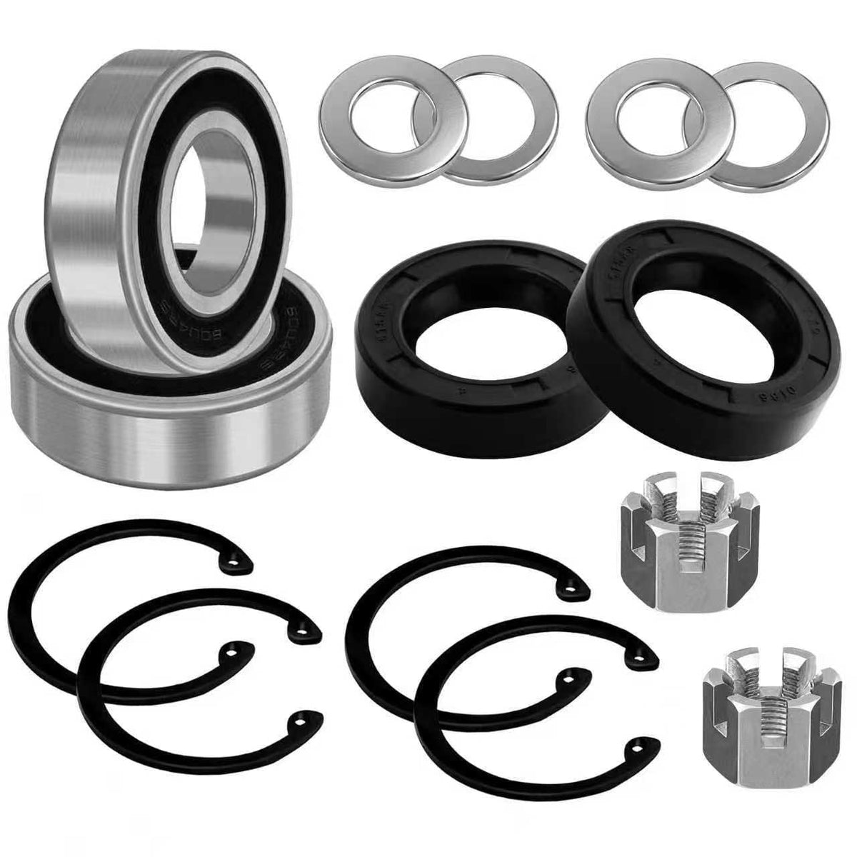 MOSNAI EZGO rear axle bearing kit close-up with durable metal bearings for lasting performance