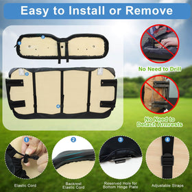 MOSNAI EZGO RXV seat cover pockets for small essentials