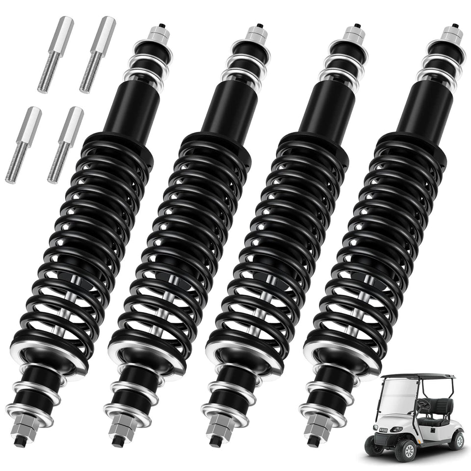 MOSNAI EZGO shocks front and rear kit shown for improved ride and handling