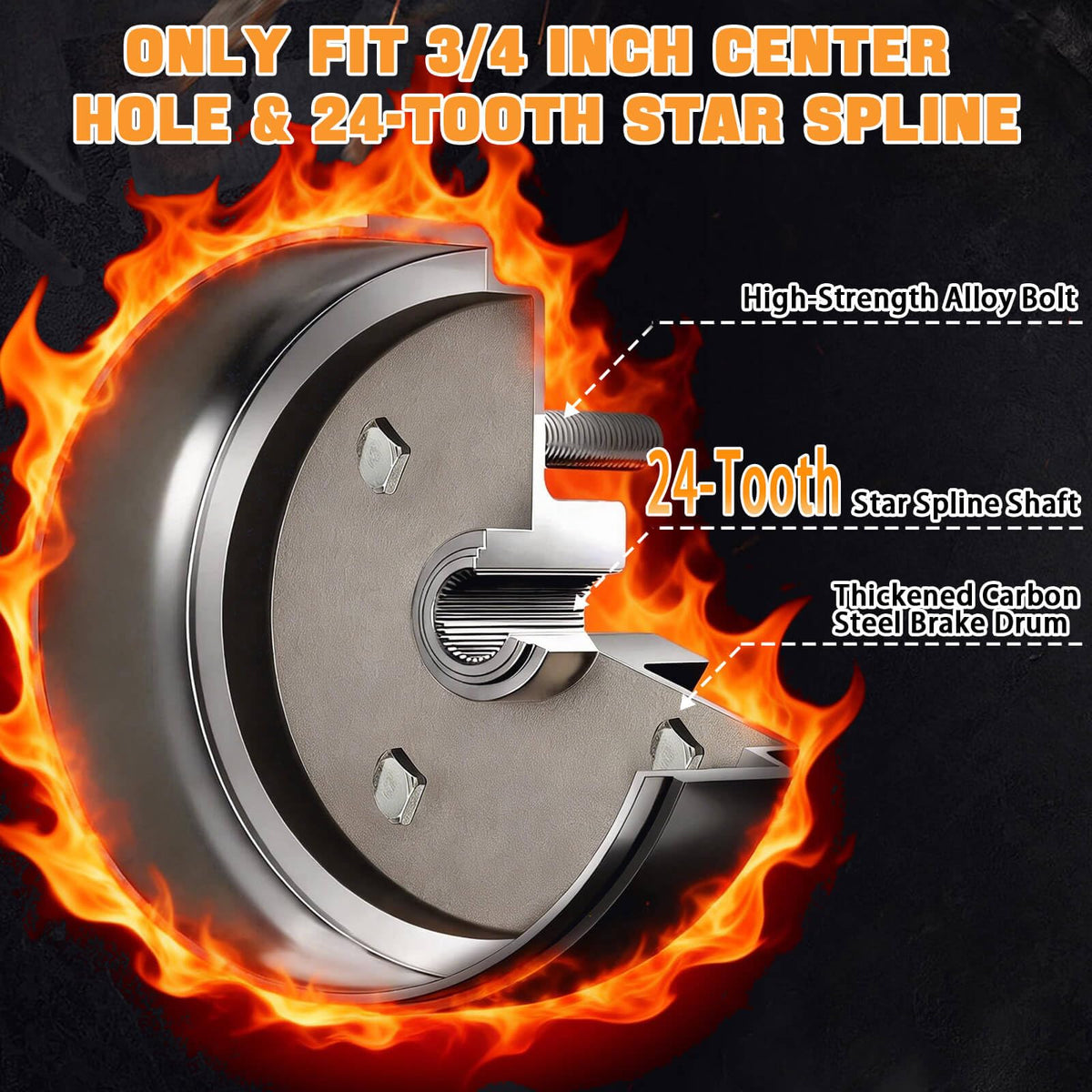 MOSNAI EZGO TXT brake shoes spring kit arranged for install