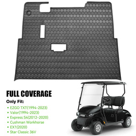 MOSNAI EZGO TXT floor mat pedal-area-fit hugs pedals for secure operation.