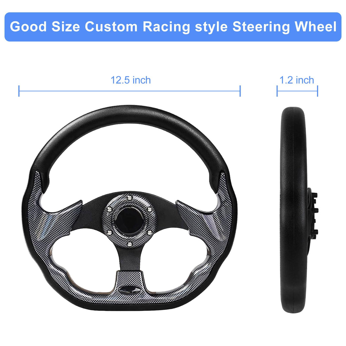 MOSNAI EZGO TXT RXV compatibility steering wheel for smooth handling.