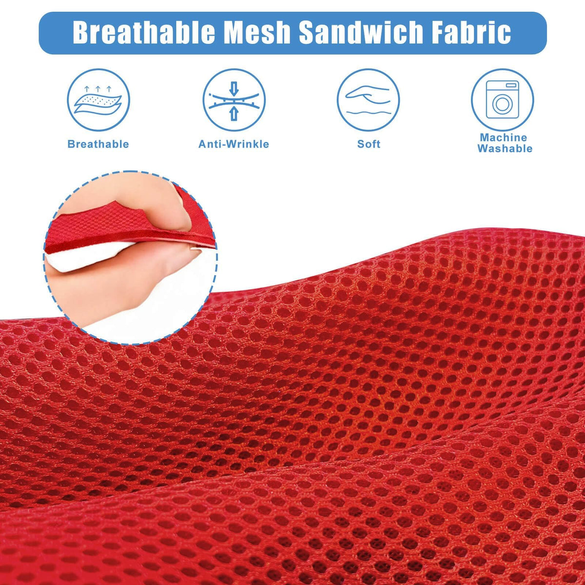 MOSNAI EZGO TXT seat cover – stitch detail, anti-slip surface reduces shifting during rides.