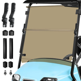 MOSNAI golf cart windshield reduces glare for EZGO TXT rides.