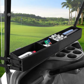 MOSNAI front basket on EZGO TXT boosts front-area storage for essentials.
