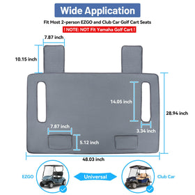 MOSNAI front seat towel with pockets keeps essentials within reach.