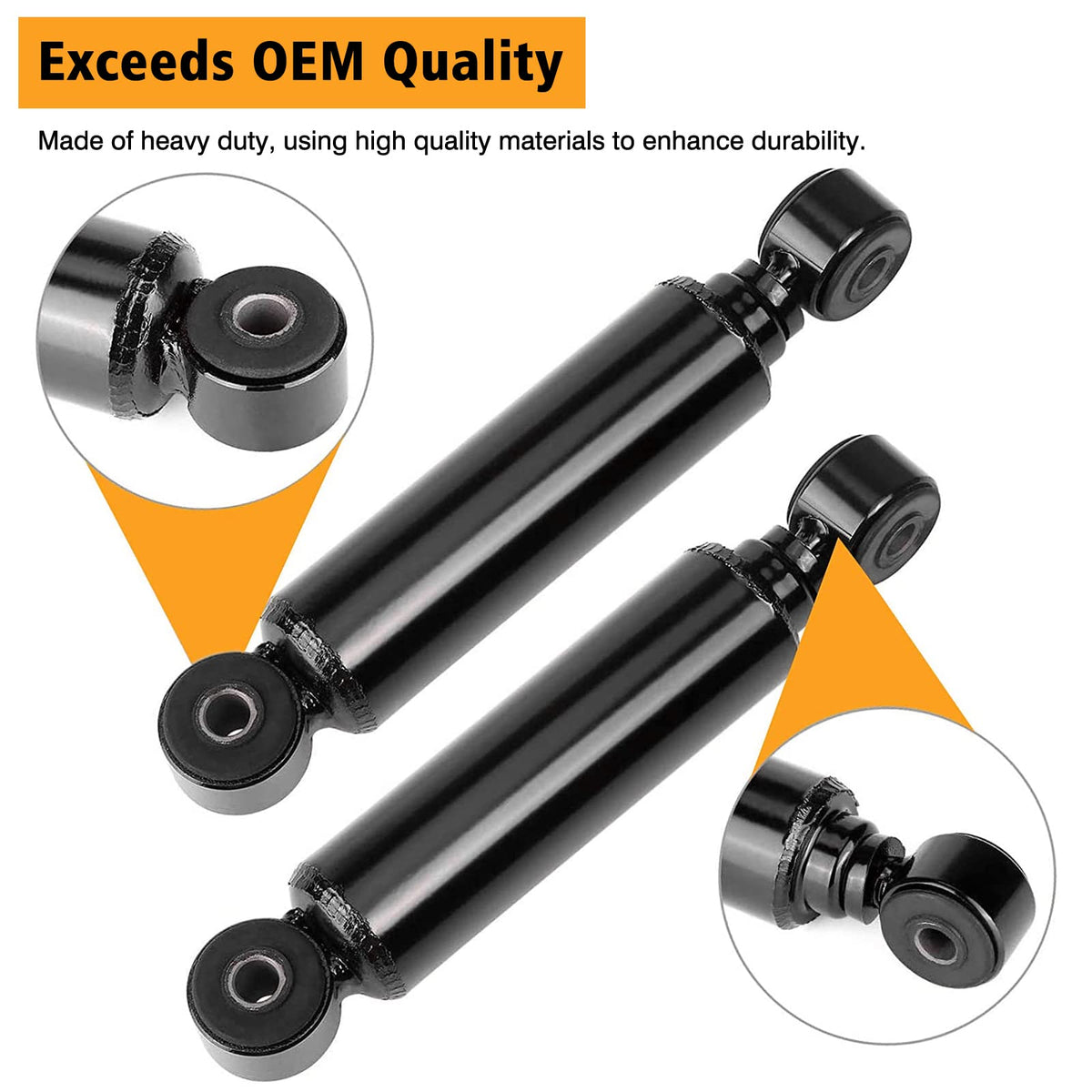 Close-up of MOSNAI shock absorber showing durable construction.