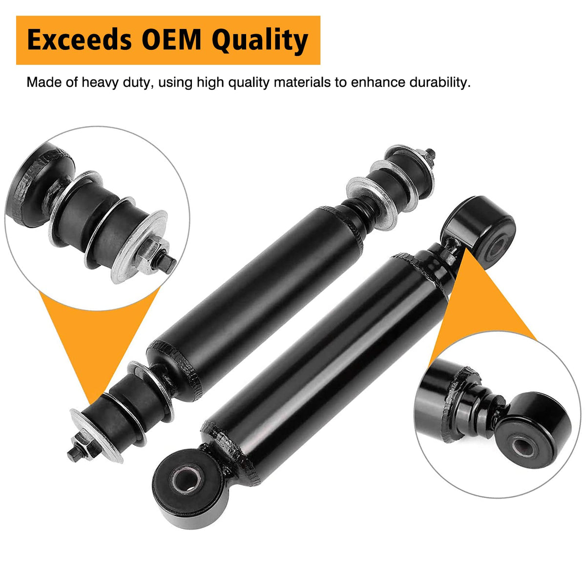 MOSNAI front shocks for Precedent G&E absorb bumps for smoother steering.