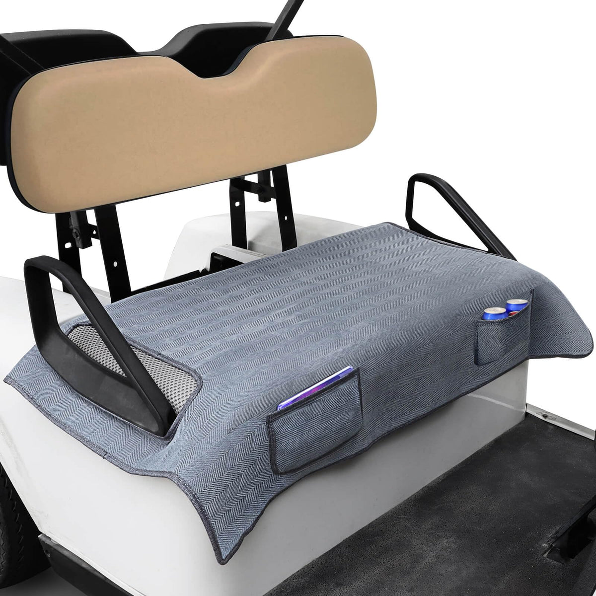 MOSNAI golf cart blanket front seat cover protects and enhances the look.