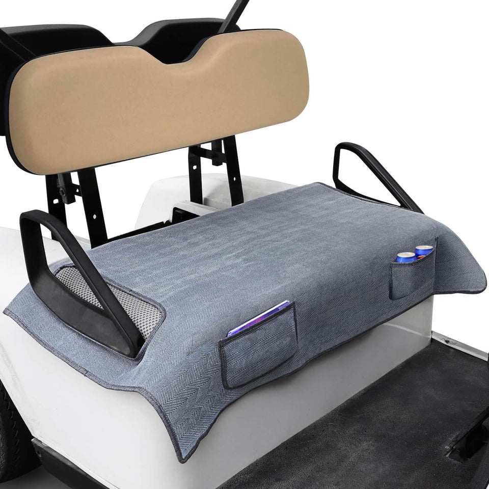 MOSNAI golf cart blanket front seat cover protects and enhances the look.