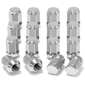MOSNAI golf cart chrome lug nuts on wheels for secure mounting and stylish shine.
