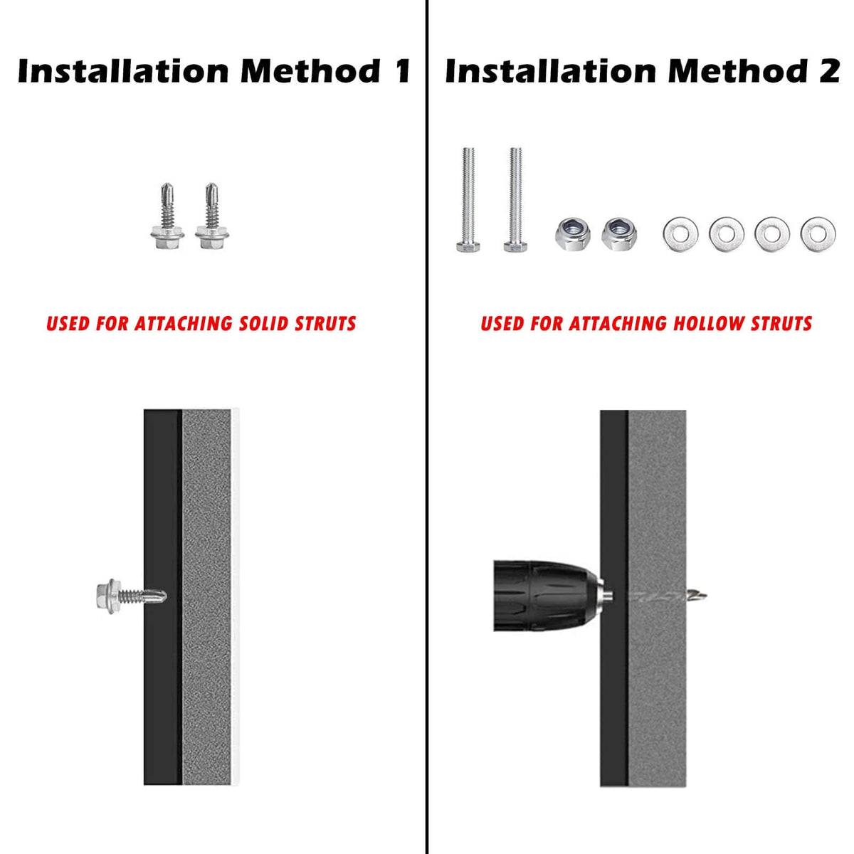 MOSNAI durability with stainless screws and electroplating for corrosion resistance
