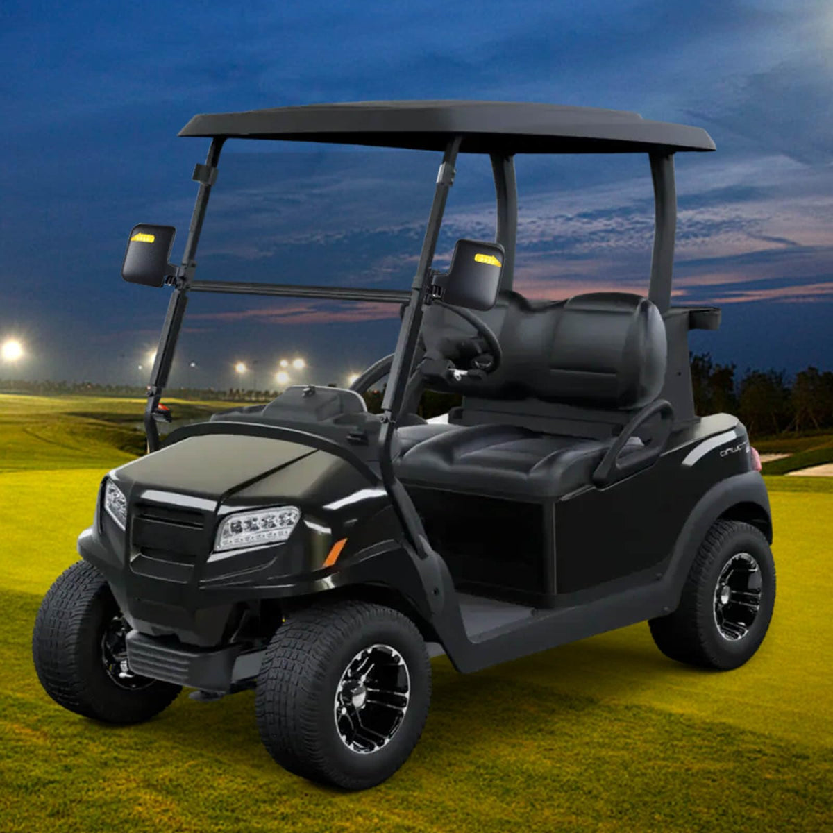 Durable mounting brackets ensure secure attachment on various carts.