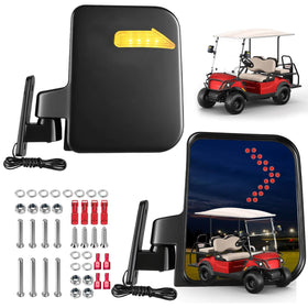 MOSNAI universal golf cart mirror fits EZGO, Club Car, Yamaha models for versatile use.
