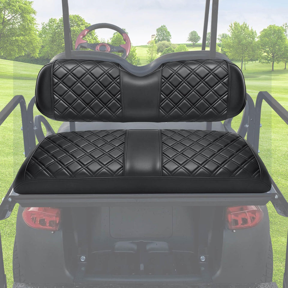 MOSNAI rear seat cover backrest for EZGO showing enhanced protection and premium look
