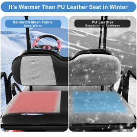 MOSNAI front pockets for keys and phones on the rear seat.