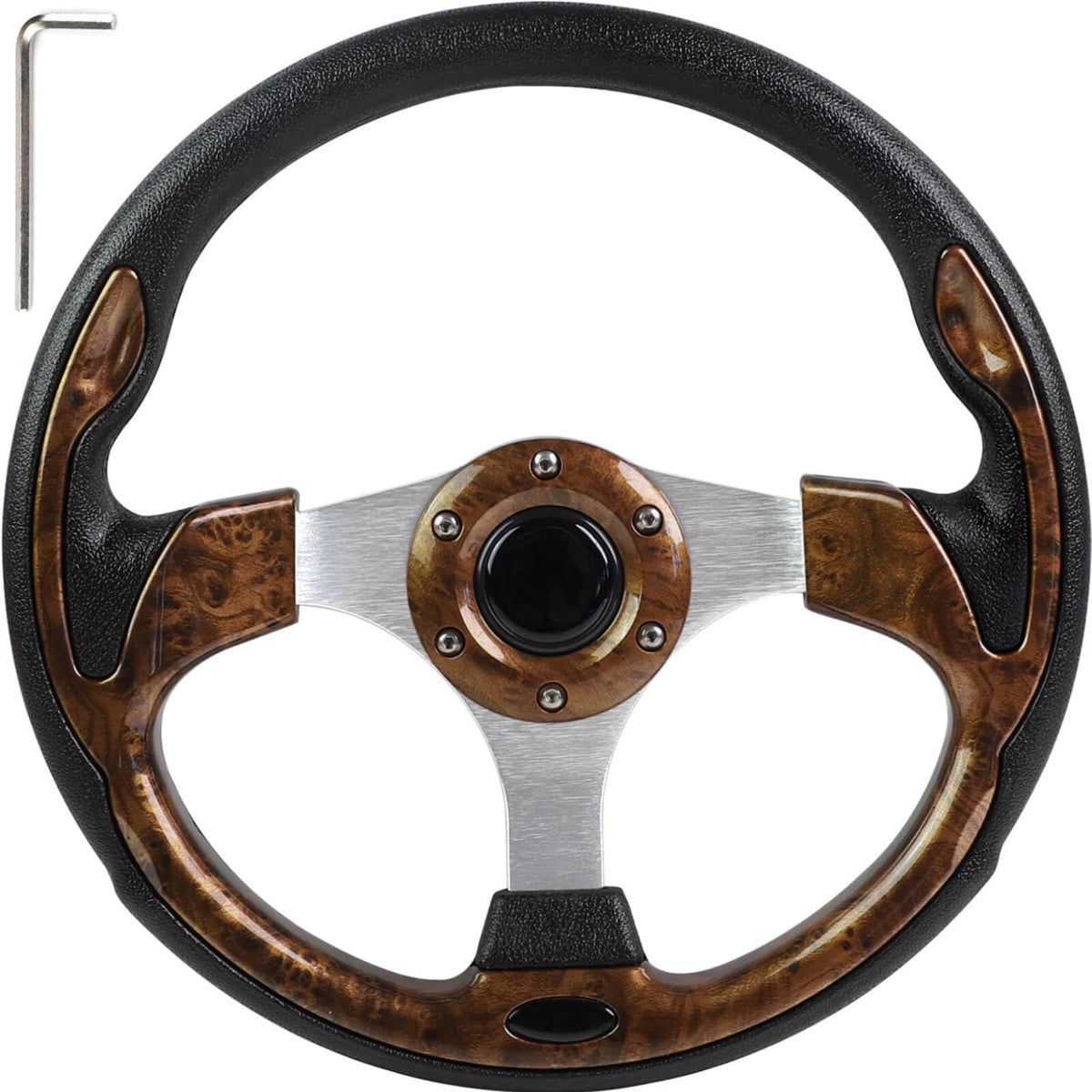 MOSNAI golf cart steering wheel with cool racing style for enhanced control