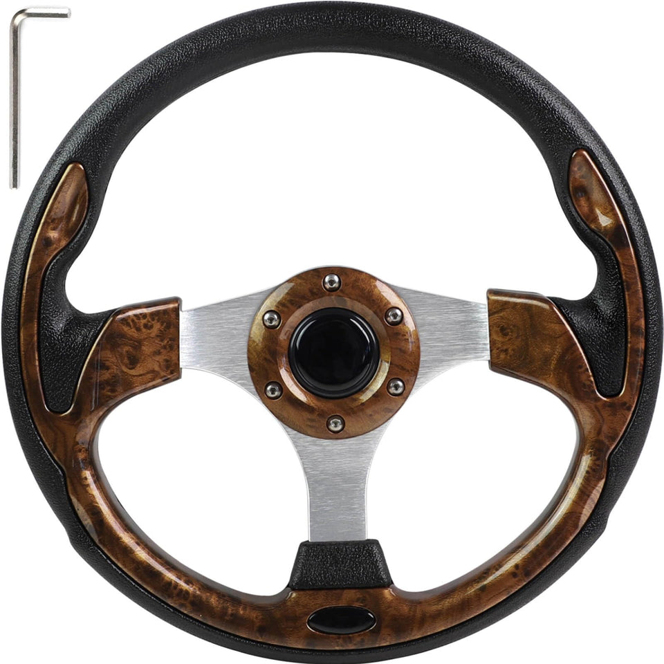 MOSNAI golf cart steering wheel with cool racing style for enhanced control