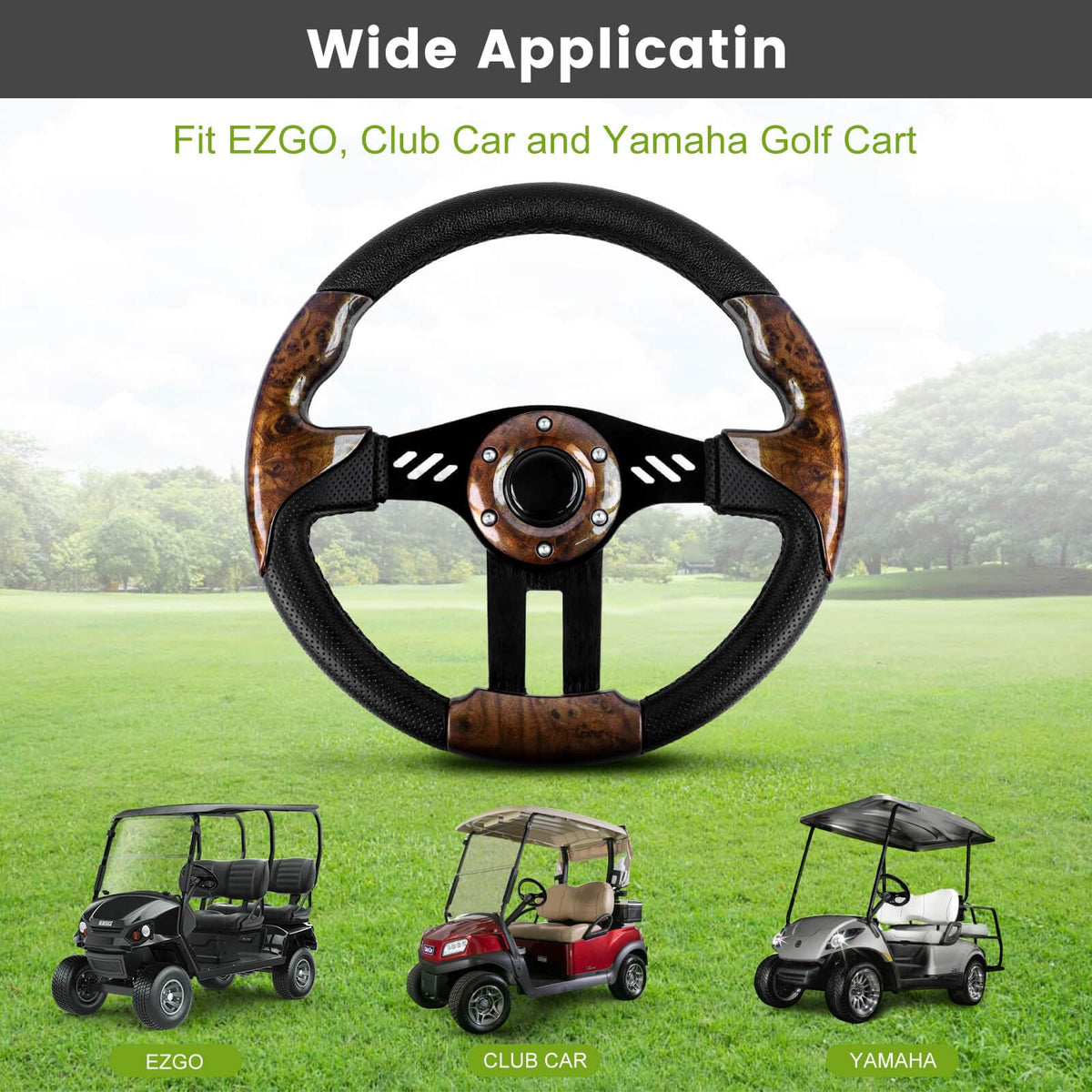 Adapter sold separately enables easy installation on compatible carts.