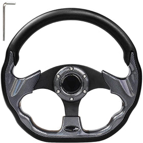MOSNAI 12-5 inch universal golf steering wheel with ergonomic grip for added control.