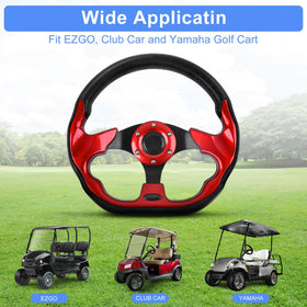 MOSNAI steering wheel with brushed spokes adds modern look and durability.
