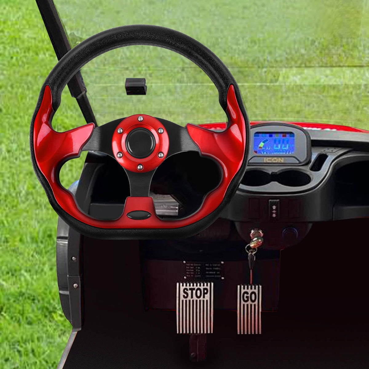 MOSNAI 12.5-inch wheel is easy to install with the right adapter.