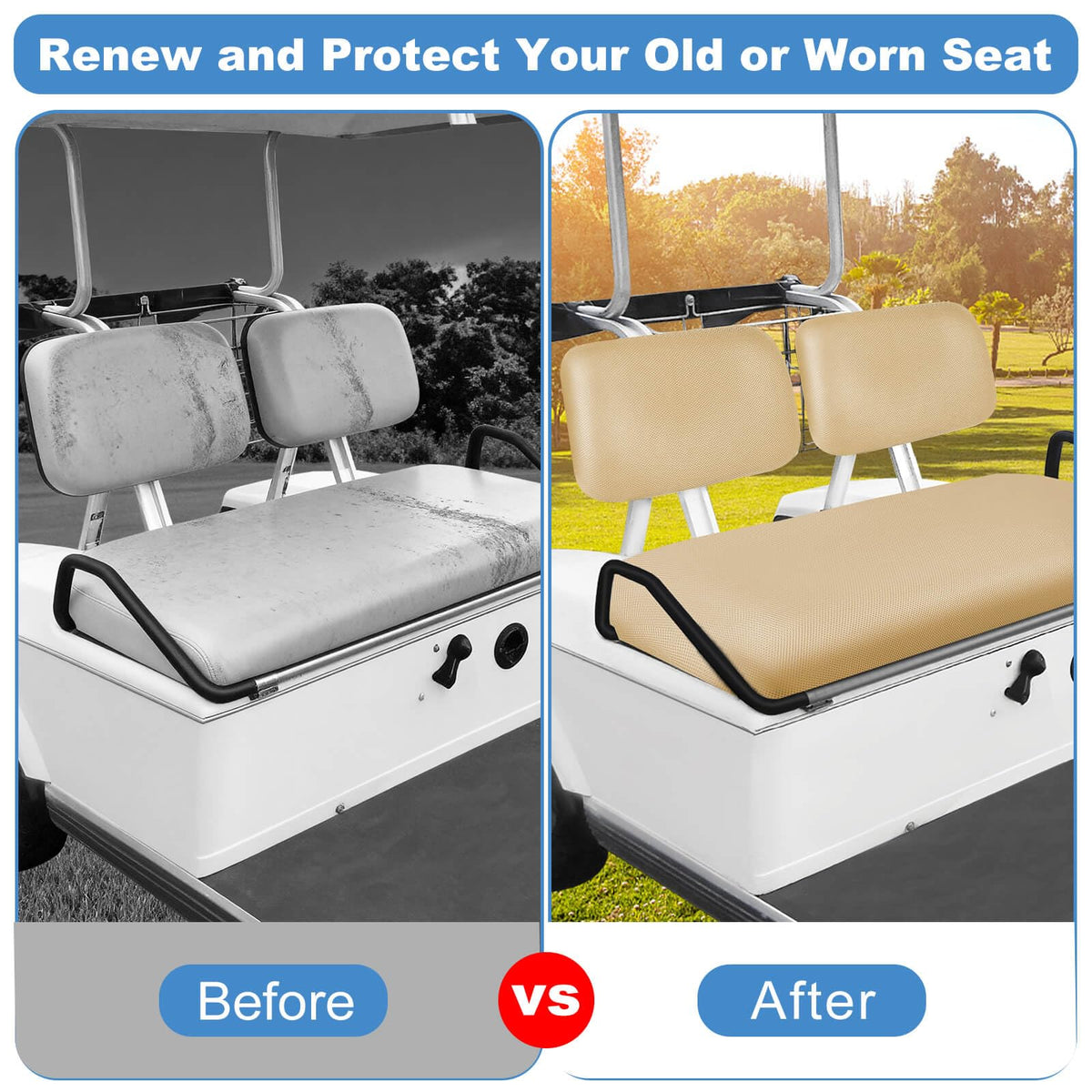 MOSNAI machine washable seat cover for easy care and quick cleaning.