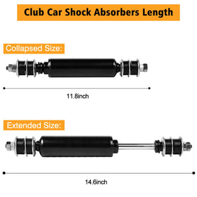 MOSNAI rear shocks pair ready for installation on Club Car DS.