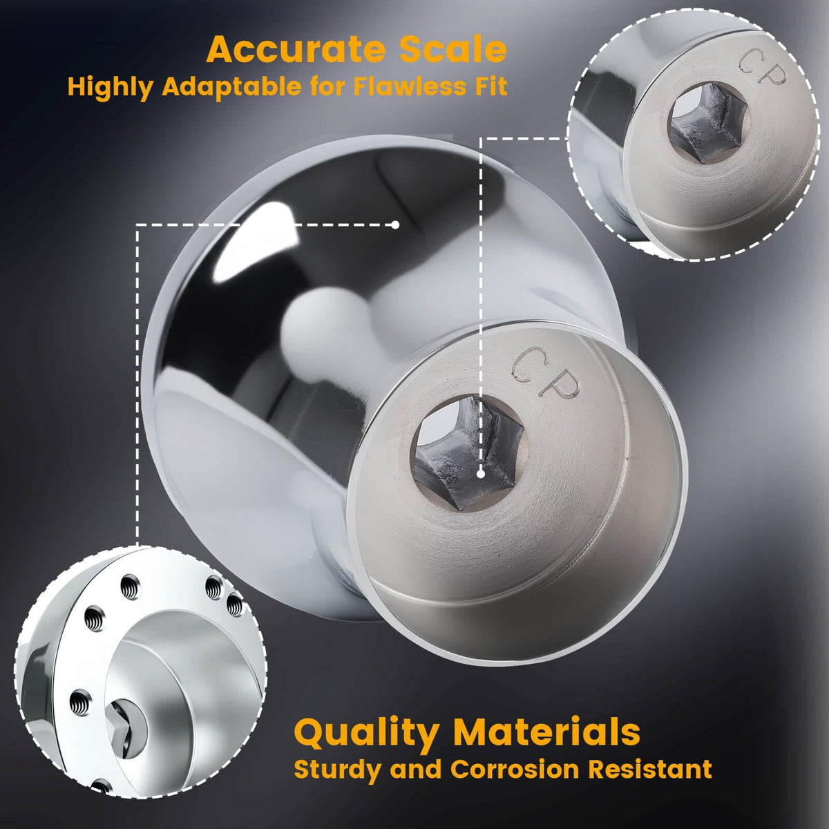MOSNAI precise fit for Club Car Precedent steering wheels and compatible wheels