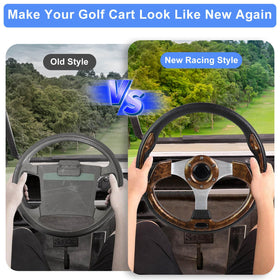 MOSNAI premium PU grip steering wheel for solid hand feel on long rides